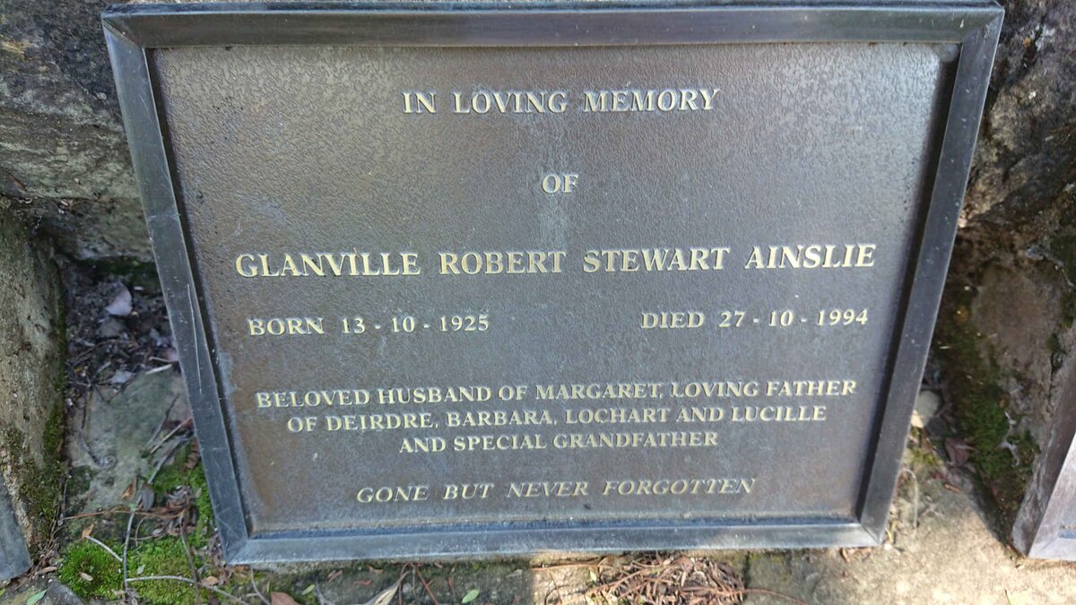 AINSLIE Glanville Robert Stewart 1925-1994