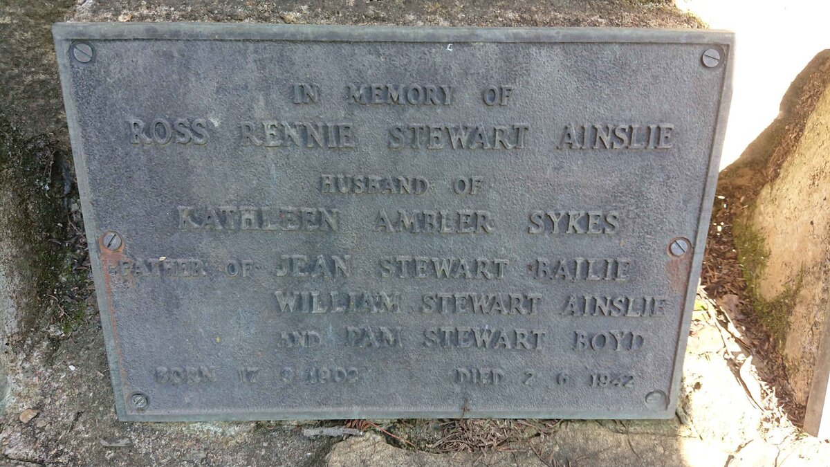 AINSLIE Ross Rennie Stewart 1902-1942