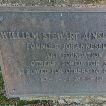 AINSLIE William Stewart 1934-1989