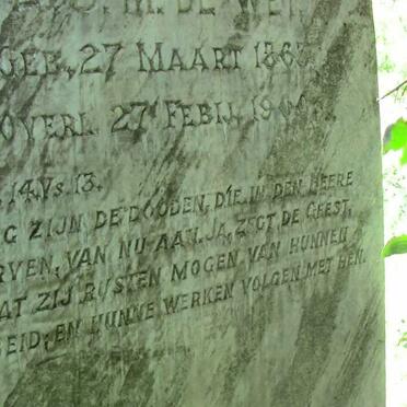 WET A.S.M., de 1863-1900