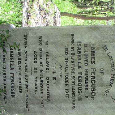 FERGUSON James 1854-1917 &amp; Isabella 1858-194? :: FERGUSON Violet -1905