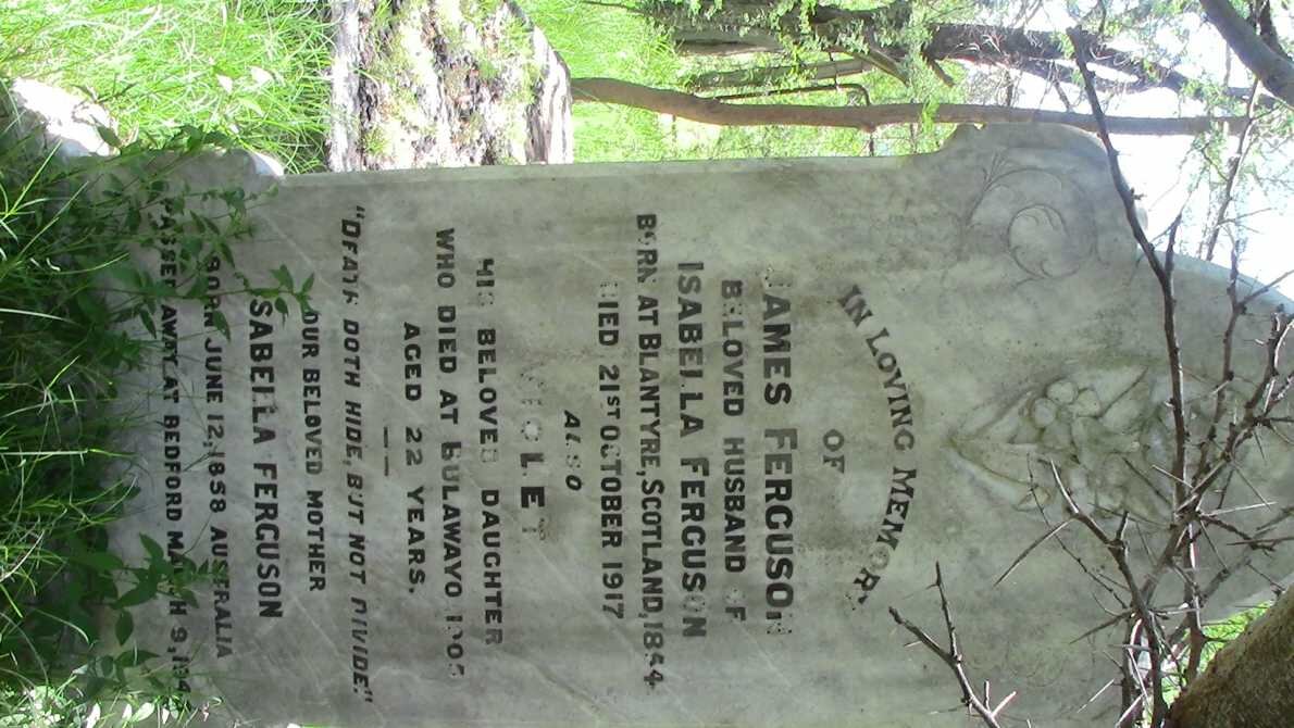 FERGUSON James 1854-1917 &amp; Isabella 1858-194? :: FERGUSON Violet -1905