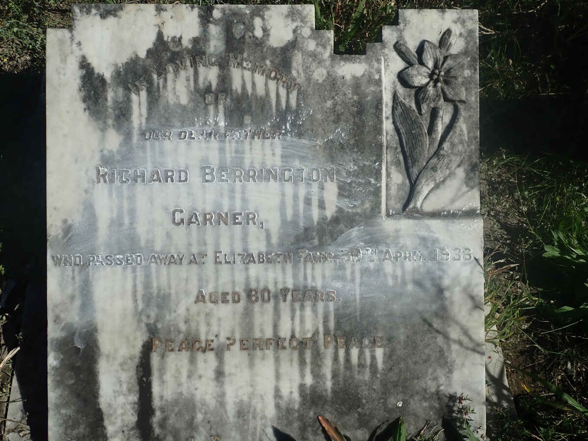 GARNER Richard Berrington -1936