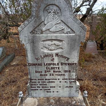 CLOETE Conrad Leopold Stewart -1918