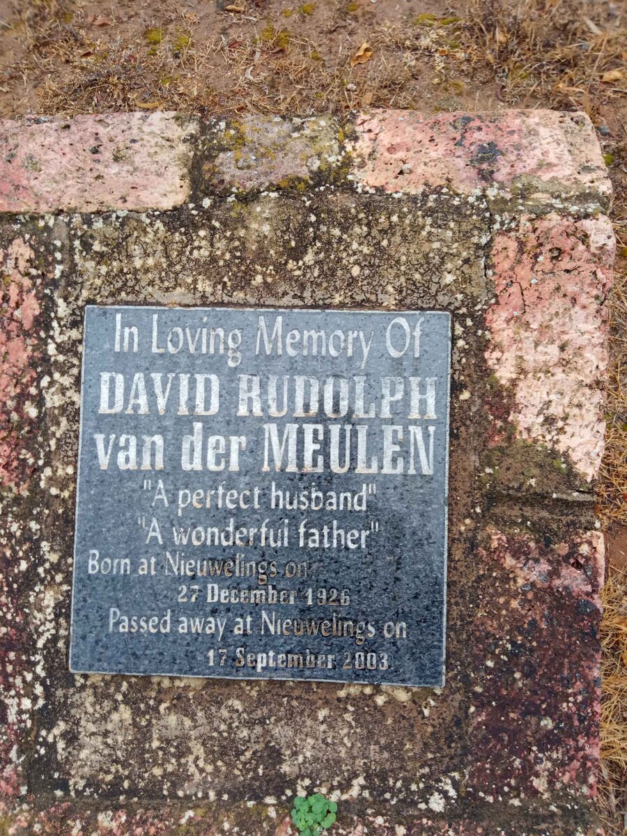 MEULEN David Rudolph, van der 1926-2003