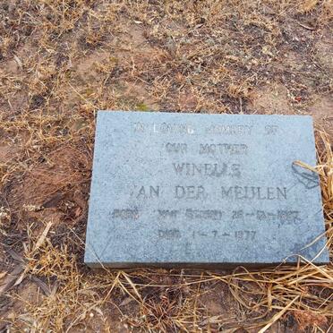 MEULEN Winelle, van der nee VAN EEDEN 1897-1977