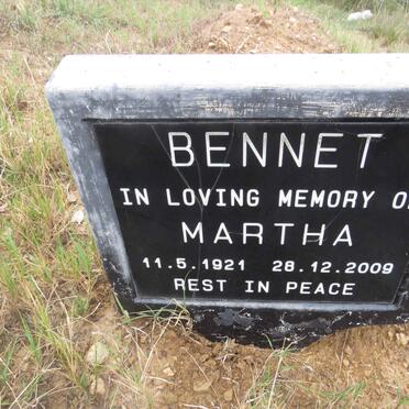 BENNET Martha 1921-2009