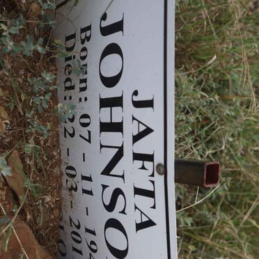 JOHNSON Jafta 1945-2019