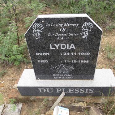 PLESSIS Lydia, du 1949-1998
