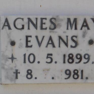 EVANS Agnes May 1899-1981