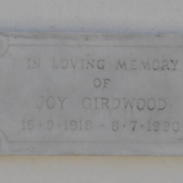 GIRDWOOD Joy 1918-1990