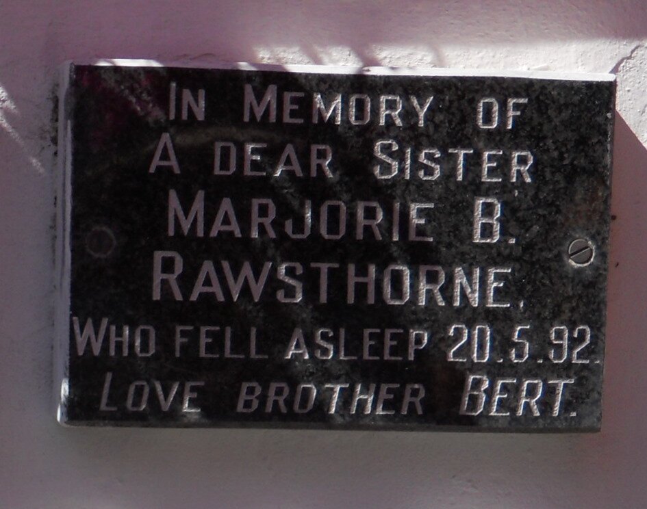 RAWSTHORNE Marjorie B. -1992