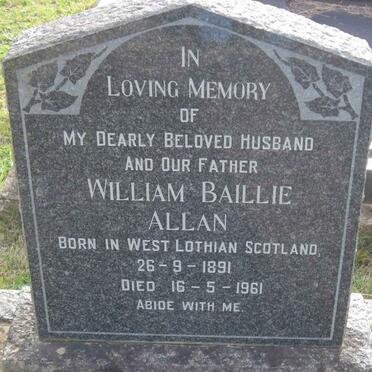 ALLAN William Baillie 1891-1961