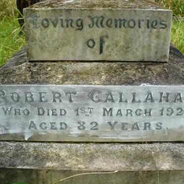 CALLAHAN Robert -1923