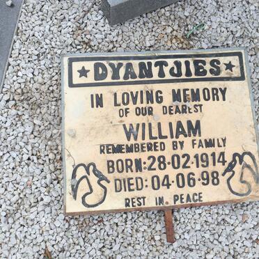 DYANTJIES William 1914-1998