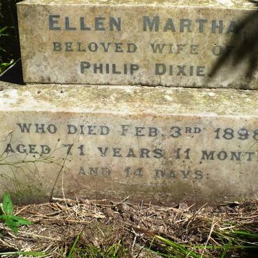 DIXIE Ellen Martha -1898