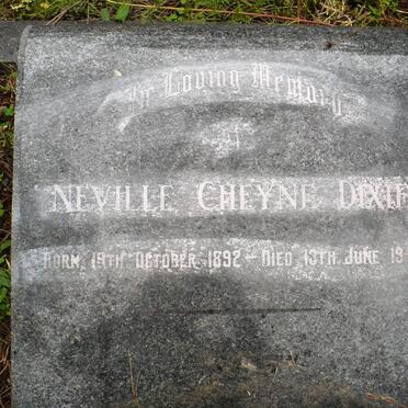 DIXIE Neville Cheyne 1892-1945