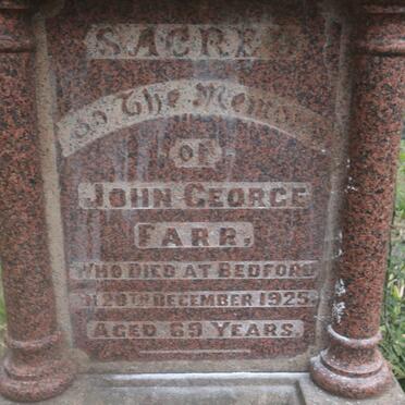 FARR John George -1925