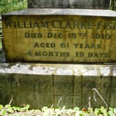 FISHER William, Clarke -1910