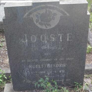 JOOSTE Roelf Hendrik 1908-1970