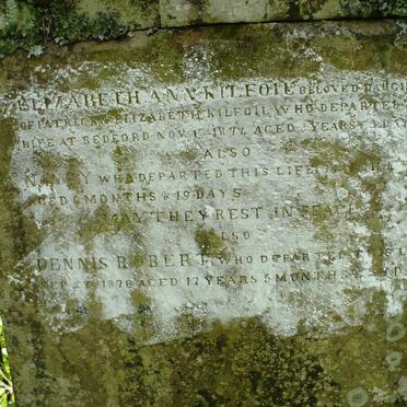 KILFOIL Elizabeth Ann -1874 :: KILFOIL Nancy -1877 :: KILFOIL Dennis Robert -1878