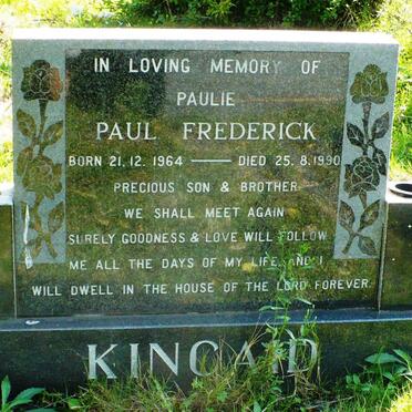 KINCAID Paul Frederick 1964-1990
