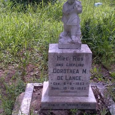 LANGE Dorothea M., de 1952-1952