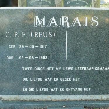 MARAIS C.P.F. 1917-1992