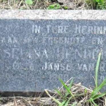 MOOLMAN Selina Hendrina nee JANSE VAN RENSBURG 1898-1965