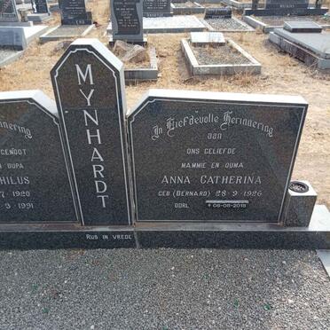 MYNHARDT Anna Catherina nee BERNARD 1926-2018