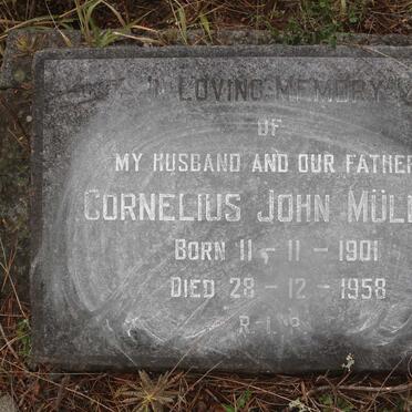MULLER Cornelius John 1901-1958
