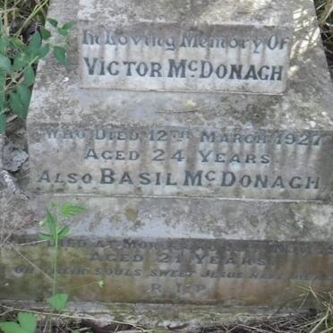 MCDONAGH Basil -1916 :: Victor -1927