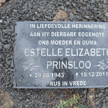 PRINSLOO Estelle Elizabeth 1943-2011