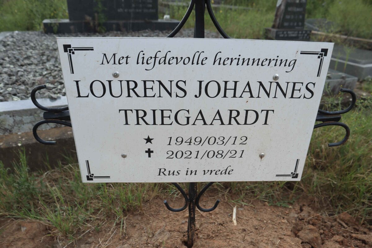 TRIEGAARDT Lourens Johannes 1949-2021