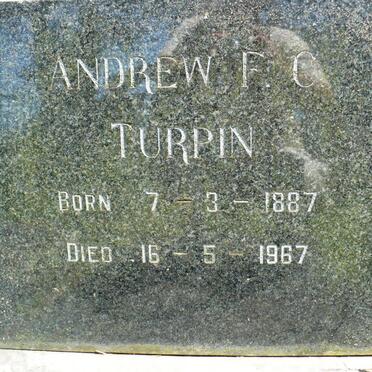 TURPIN Andrew F.C. 1887-1967