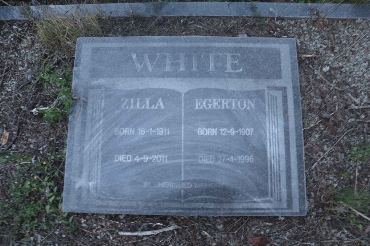 WHITE Egerton 1907-1996 &amp; Zilla 1911-2011