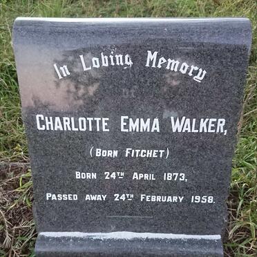WALKER Charlotte Emma nee FITCHET 1873-1958