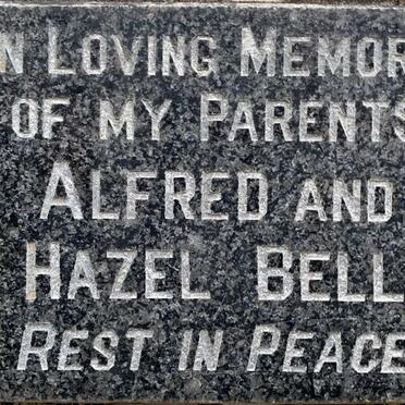 BELL Alfred &amp; Hazel