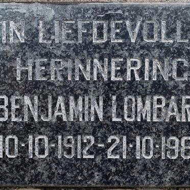 LOMBARD Benjamin 1912-1989