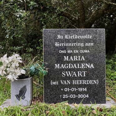 SWART Maria Magdalena nee VAN HEERDEN 1914-2004