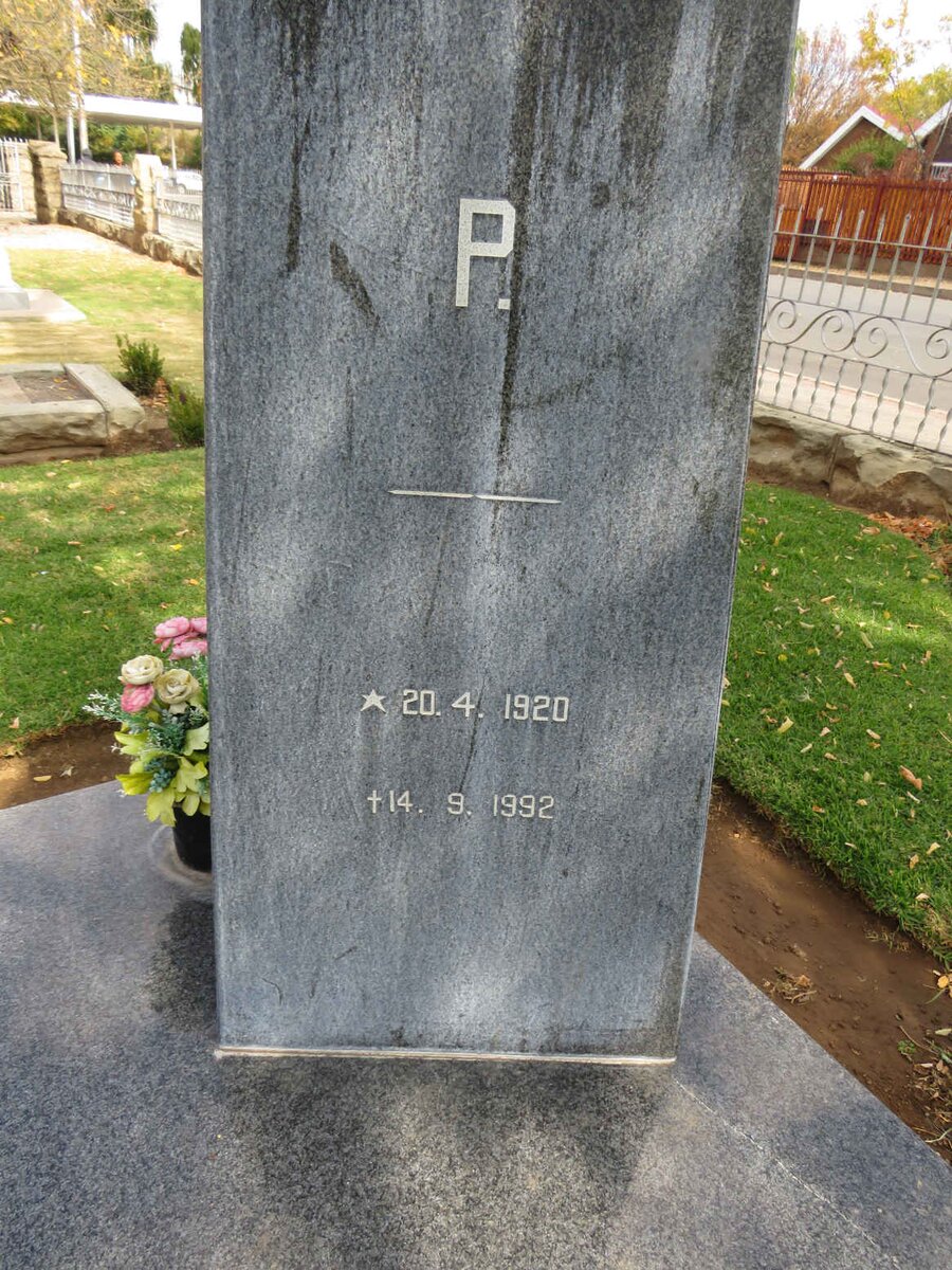 SCHUTTE Andries Daniël 1908-1975 &amp; Maria Christina P. 1920-1992 