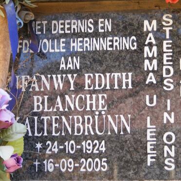 KALTENBRUNN Mfanwy Edith Blanche 1924-2005