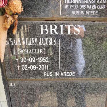 BRITS Schalk Willem Jacobus 1952-2011