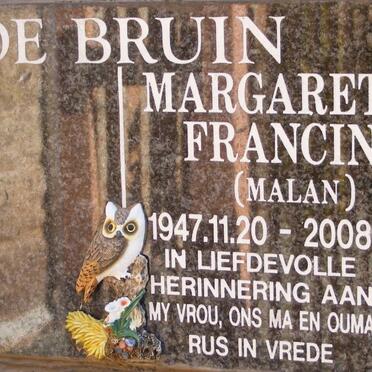 BRUIN Margaretha Francina, de nee MALAN 1947-2008
