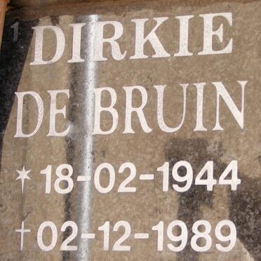 BRUIN Dirkie, de 1944-1989