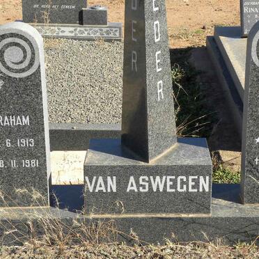 ASWEGEN Abraham, van 1913-1981 &amp; Martie 1915-1988