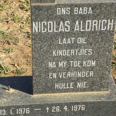 ALDRICH Nicolas 1976-1976