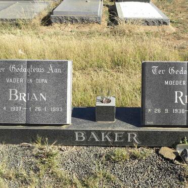 BAKER Brian 1937-1993 &amp; Ria 1938-1998
