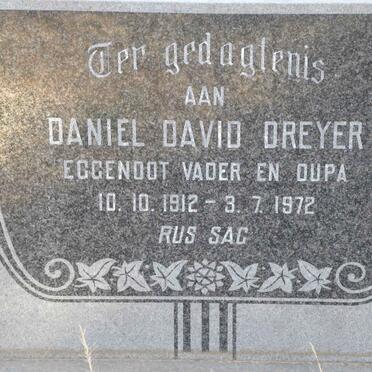 DREYER Daniel David 1912-1972