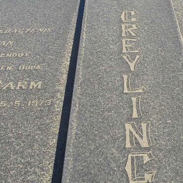 GREYLING Jan Harm 1917-1973 &amp; Anna G.S.M. VAN DER WALT 1915-198?
